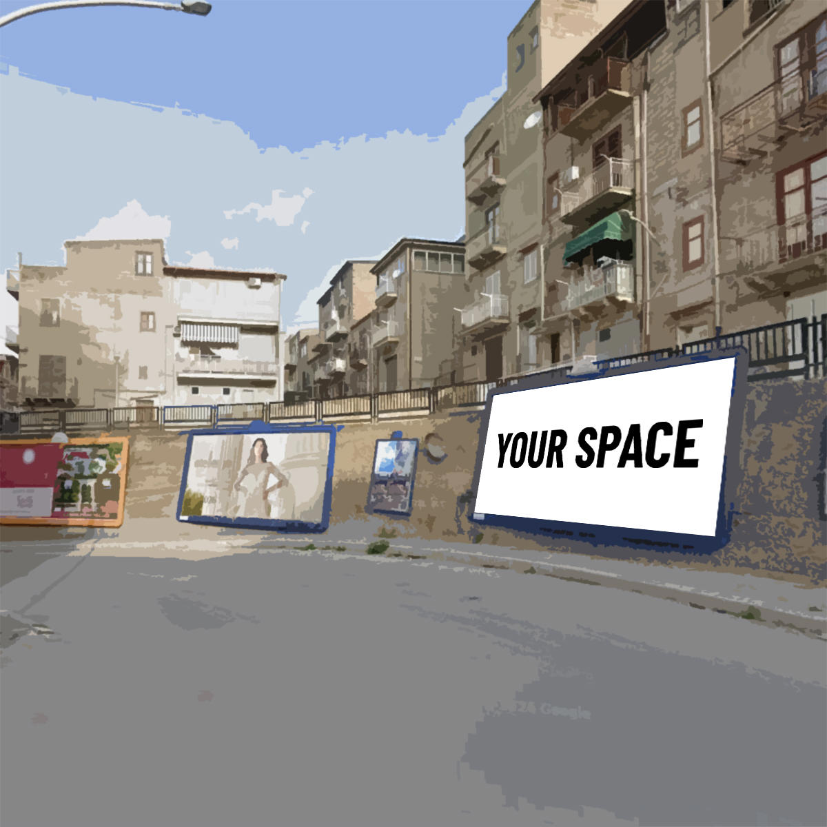 SPAZIO PUBBLICITARIO 600 x 300 Via Carl Marx (PALMA DI MONTECHIARO) Dal 19/10/2026 al 01/11/2026 14 giorni